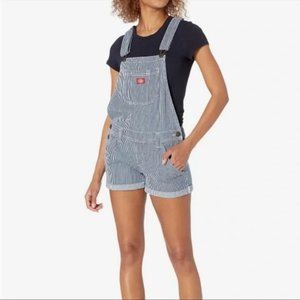 Dickies Pinstripe Womens Overalls (Medium)